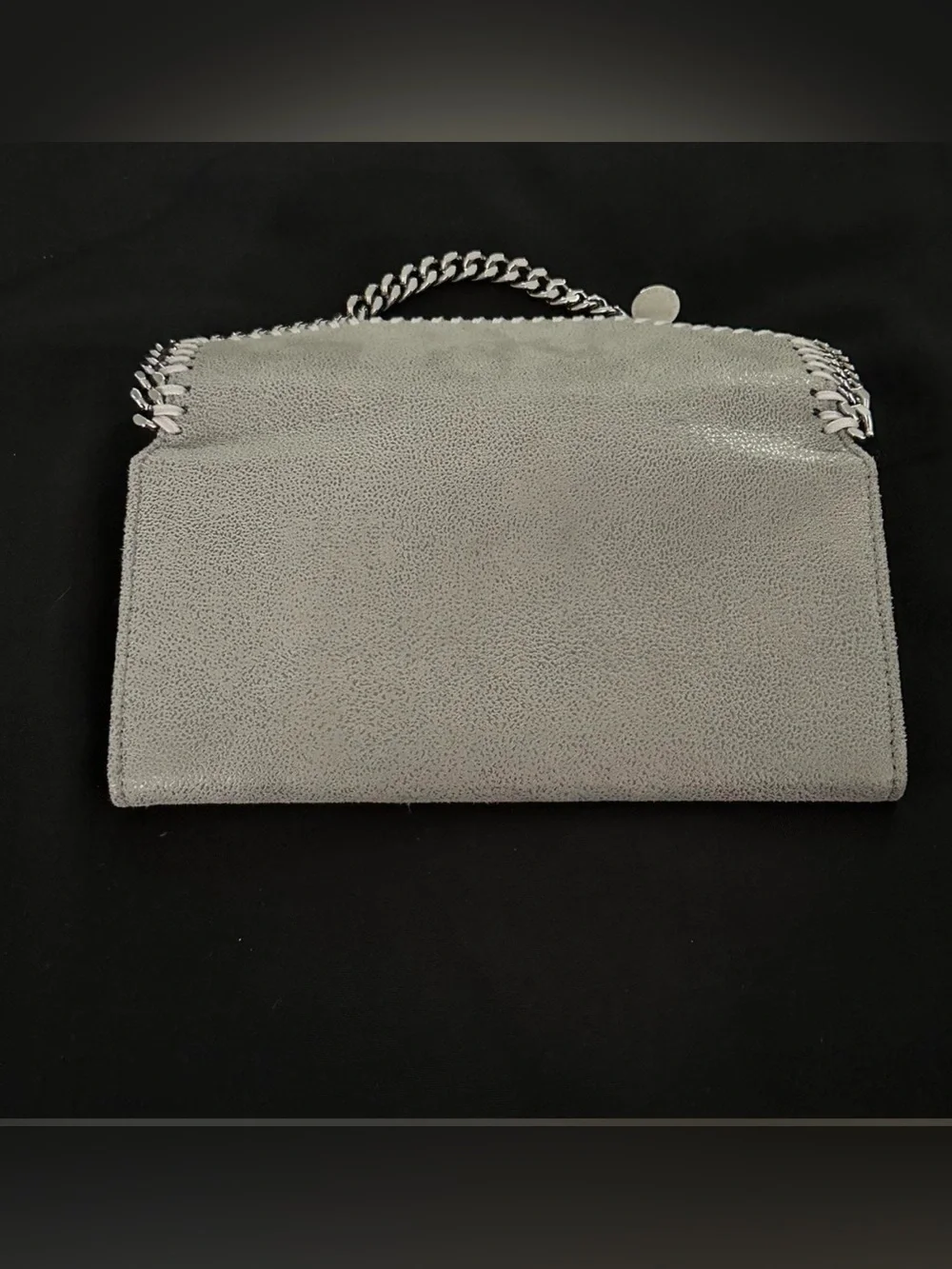 Stella McCartney Gray Silver Chain Wallet